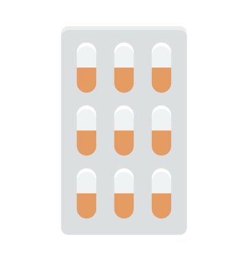 Hapları şerit renkli vektör simgesi