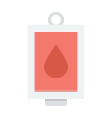 Kan nakli renkli vektör simgesi