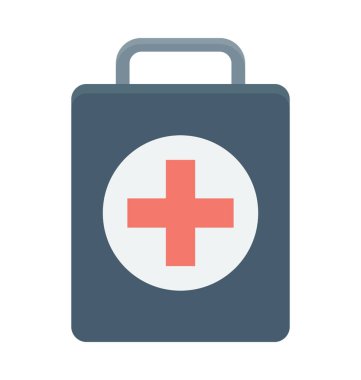 İlk yardım renkli vektör simgesi