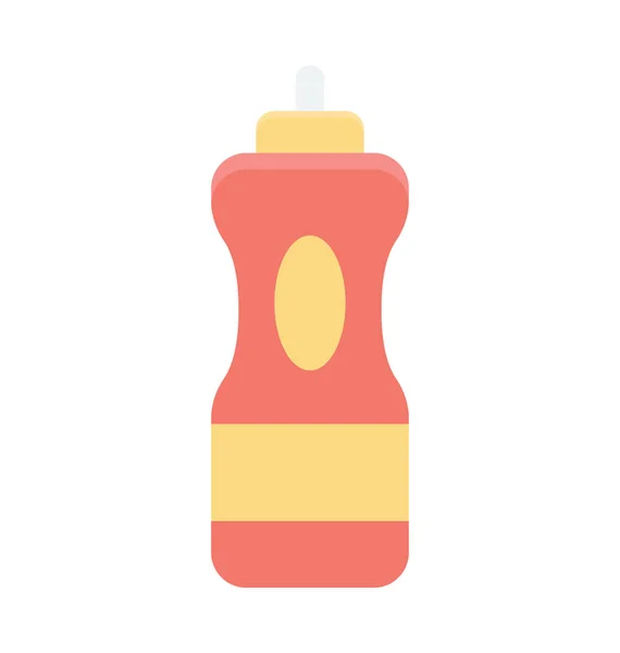 Vizes Palackot Színes Vector Icon — Stock Vector