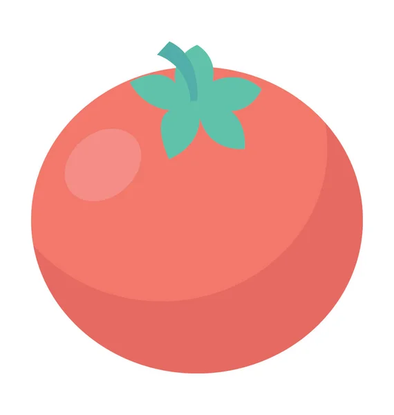 Tomato Colored Vector Icon — Stock Vector