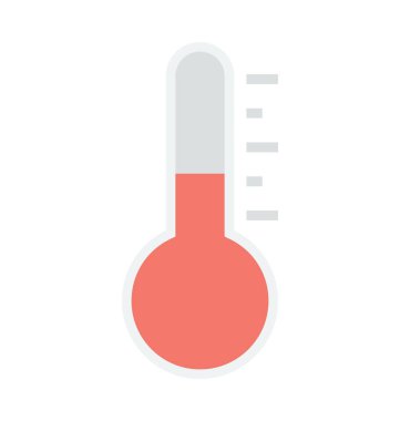 Termometre renkli vektör simgesi