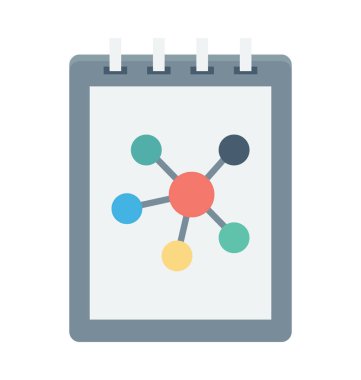 Bilim kitap renkli vektör simgesi