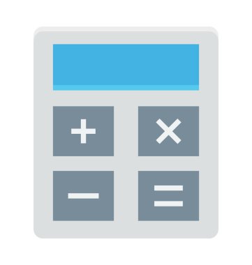 hesap makinesi renkli vektör simgesi