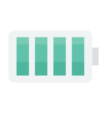 Tam pil renkli vektör simgesi