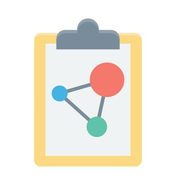 Bilim makale renkli vektör simgesi