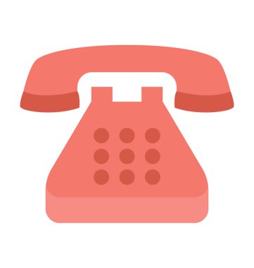 Telefon renkli vektör simgesi