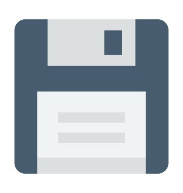 disket renkli vektör simgesi