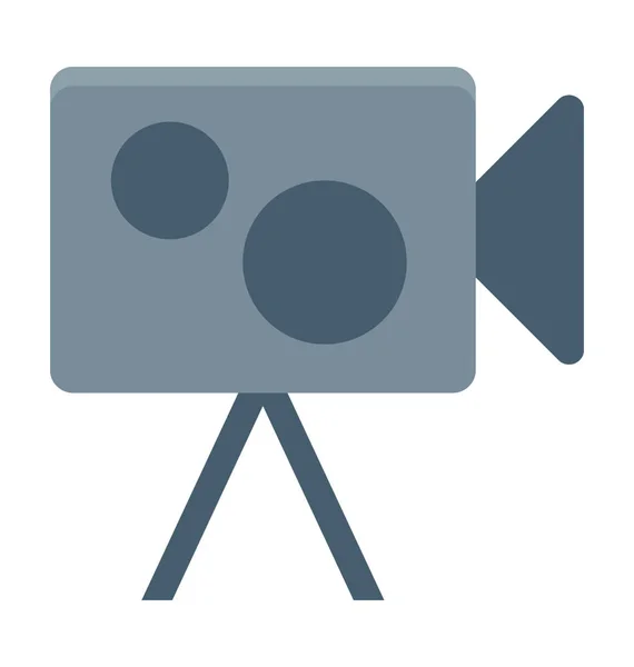 Εικονίδιο Διανύσματος Έγχρωμης Βιντεοκάμερας — Διανυσματικό Αρχείο
