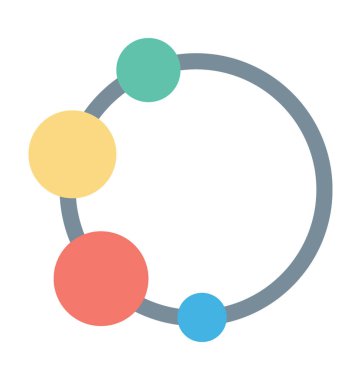 Renkli vektör simge çıngırak 