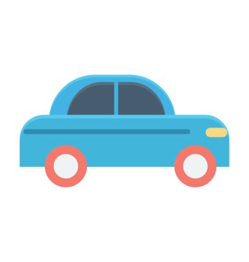 Oyuncak araba renkli vektör simgesi