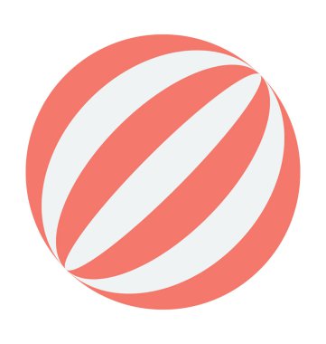 Lastik top renkli vektör simgesi 