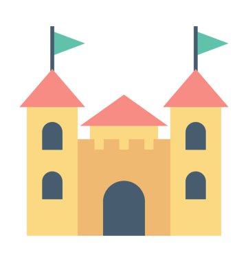 Sirk House renkli vektör simgesi