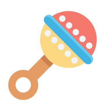 Renkli vektör simge çıngırak 