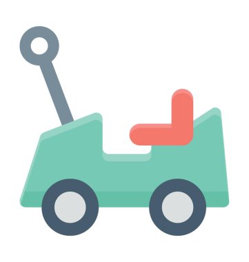 Oyuncak araba renkli vektör simgesi