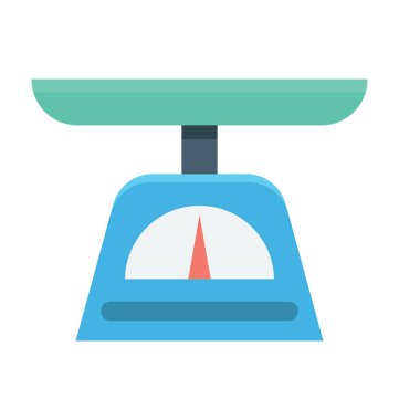 Ölçek renkli vektör simgesi