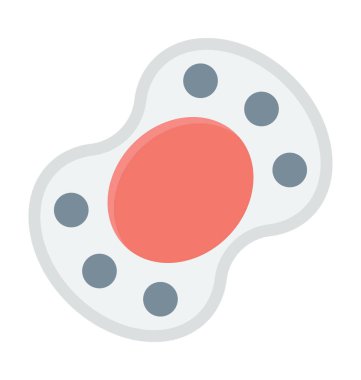 Emzik renkli vektör simgesi 