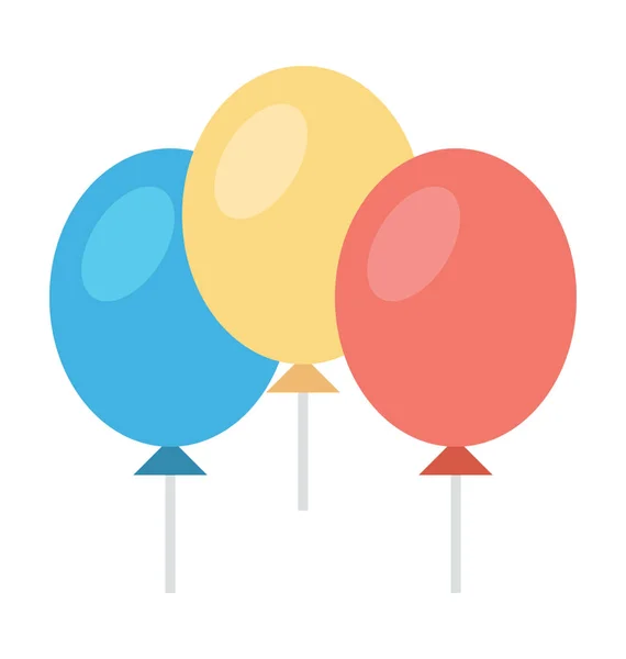 Εικονίδιο Διάνυσμα Χρωματιστά Μπαλόνια — Διανυσματικό Αρχείο