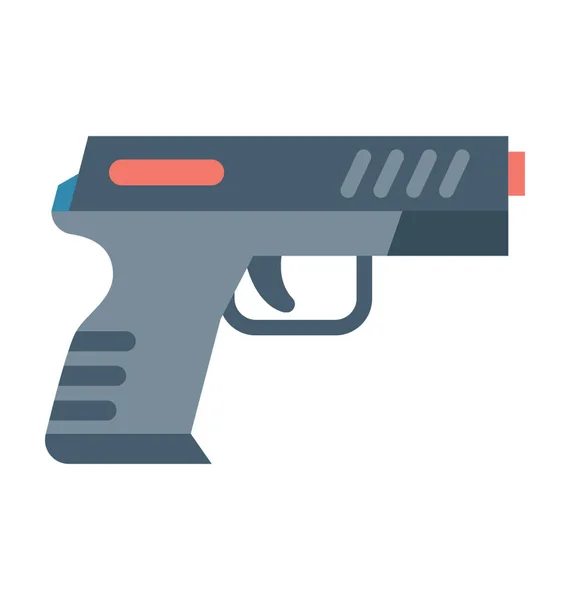 Pistol Toy Colored Vector Icon — Stock Vector