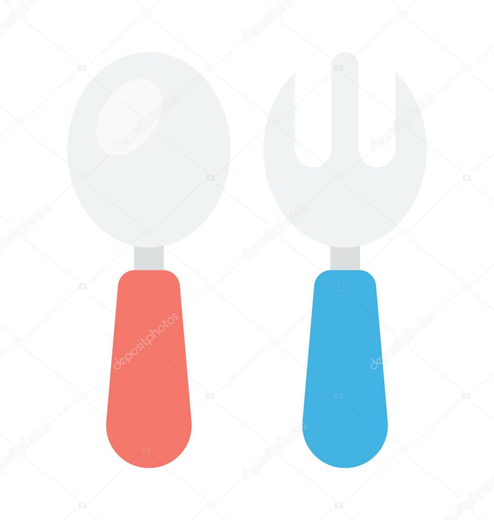 Eat Tool Colored Vector Icon