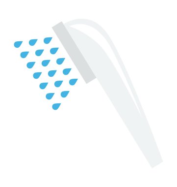 Duş renkli vektör simgesi