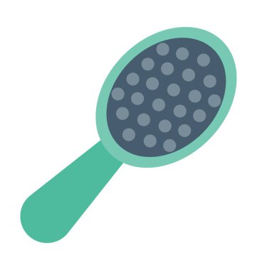 Saç fırçası renkli vektör simgesi 