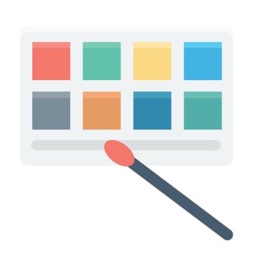 Göz tonları renkli vektör simgesi