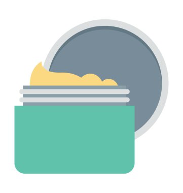 Spa merhem renkli vektör simgesi