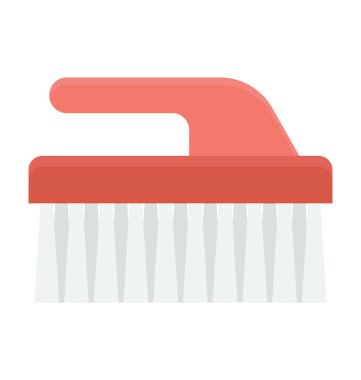 Banyo fırçası renkli vektör simgesi