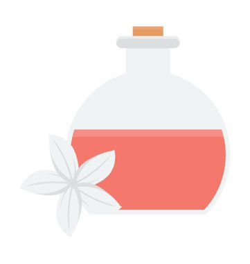 Masaj yağı renkli vektör simgesi