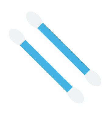 Pamuk tomurcukları renkli vektör simgesi