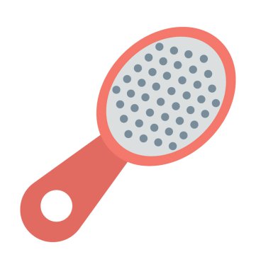 Saç fırçası renkli vektör simgesi 