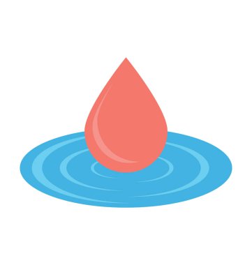 Spa su renkli vektör simgesi