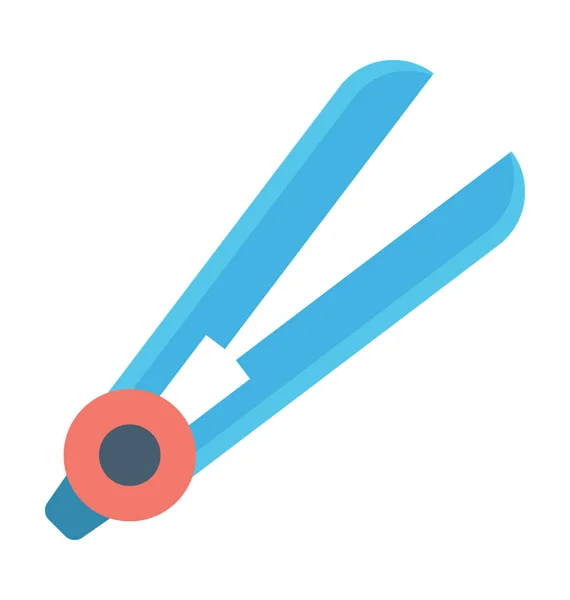 Hair Straightener Gekleurde Vector Icon — Stockvector