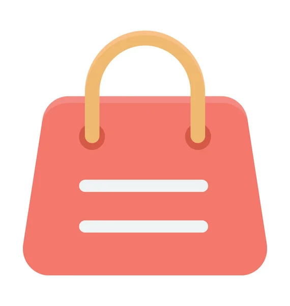 Handtasche Farbiges Vektor Symbol — Stockvektor