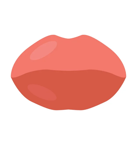 Lips Colored Vector Icon — Stock Vector