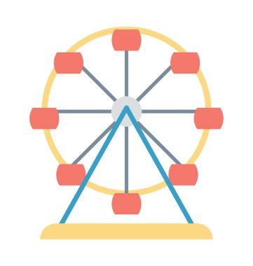 Adil binmek renkli vektör simgesi