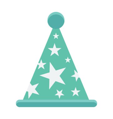 Palyaço şapka renkli vektör simgesi