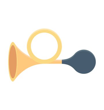 Trombon renkli vektör simgesi