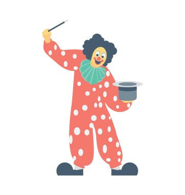 Soytarı renkli vektör simgesi