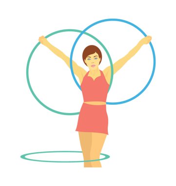 Cyr Tekerlek renkli vektör simgesi