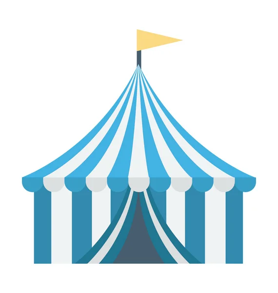 Цирковая Тентовая Векторная Икона — стоковый вектор