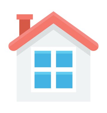 ev renkli vektör simgesi 