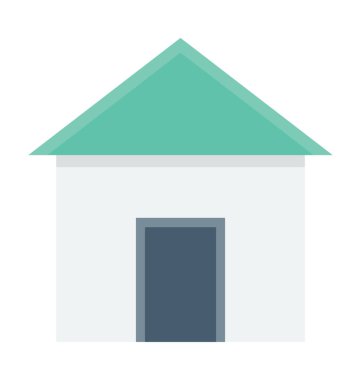 ev renkli vektör simgesi