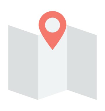 Harita Bulucu renkli vektör simgesi