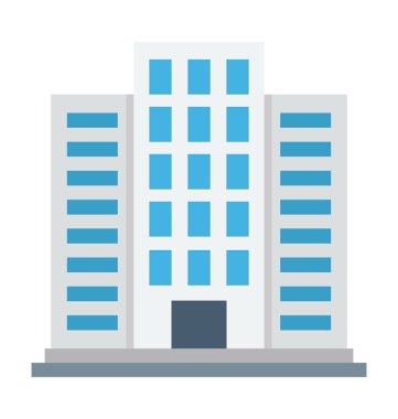 Gökdelen renkli vektör simgesi