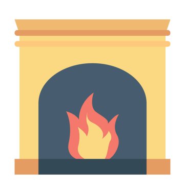 Oda soba renkli vektör simgesi