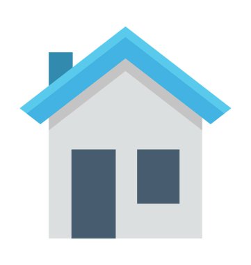 ev renkli vektör simgesi