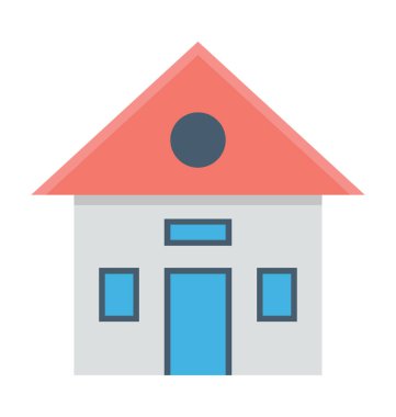 ev renkli vektör simgesi