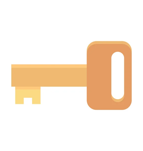 Key Colored Vector Icon — Stock Vector